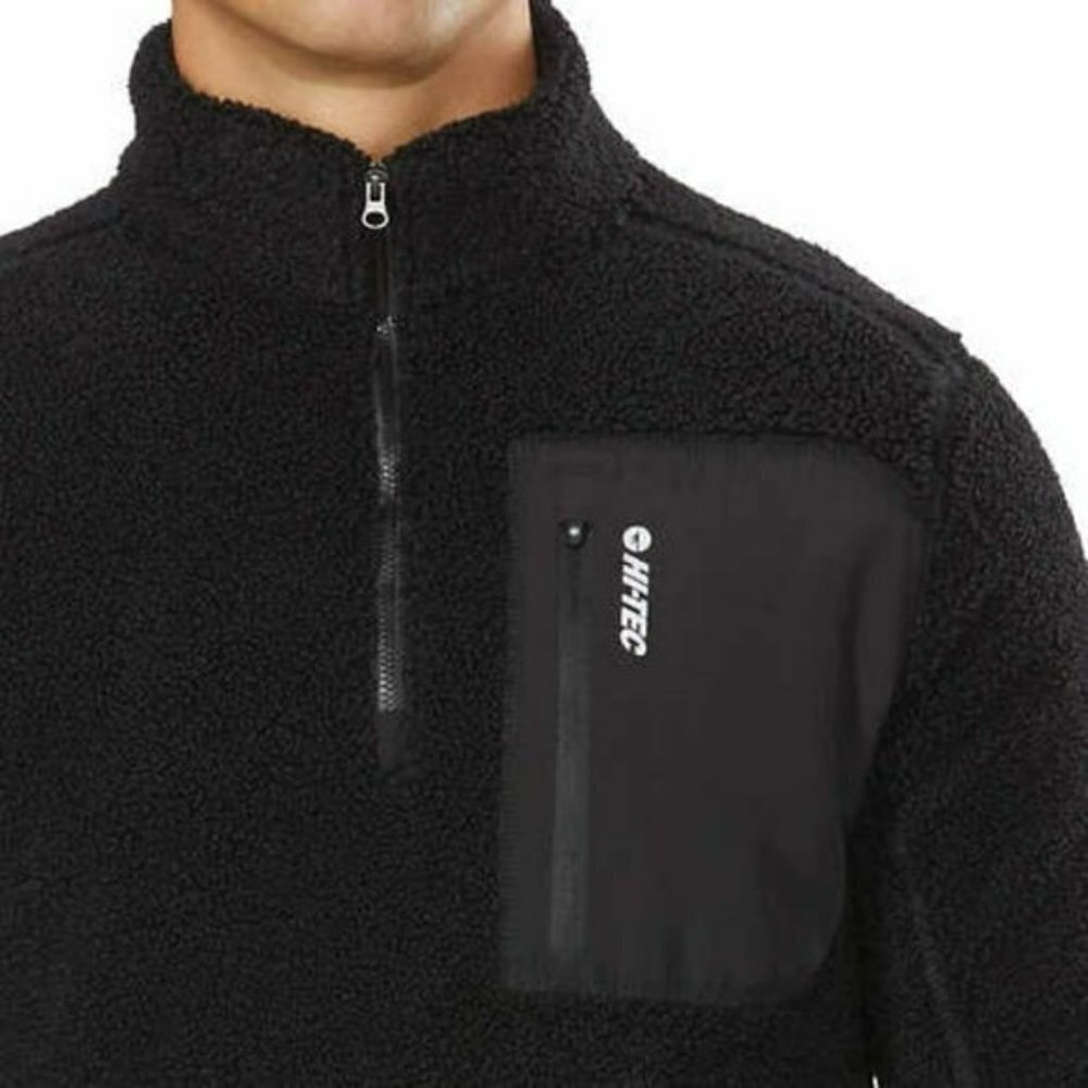 NWT Hi-Tec Heat Retention Wrinkle Resistant ¼ Zip Sweatshirt Fleece Pullover Top - Picture 3 of 7